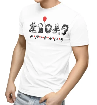 Friends Characters T Shirt IT Horror Steven Kings — alternate view