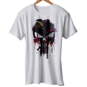 The Punisher T-Shirt - Muscle Warzone Art Flag - Gym Training Top