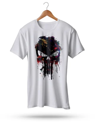 The Punisher T-Shirt - Muscle Warzone Art Flag - Gym Training Top