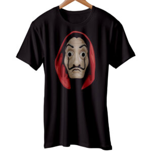 La Casa De Papel Money Heist Mask Black Men's T-Shirt