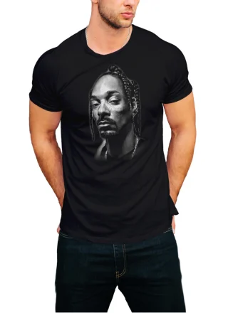 Snoop Dogg Men's T-Shirt Deat Row Records Black — alternate view