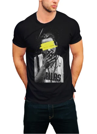 Post Melone Men's T-Shirt Classic Merch Rockstar Circle Black — alternate view