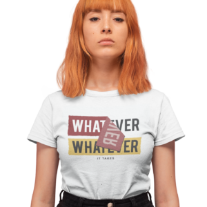 Whatever T shirt for Women label Slogan Fashion Sexy Summer