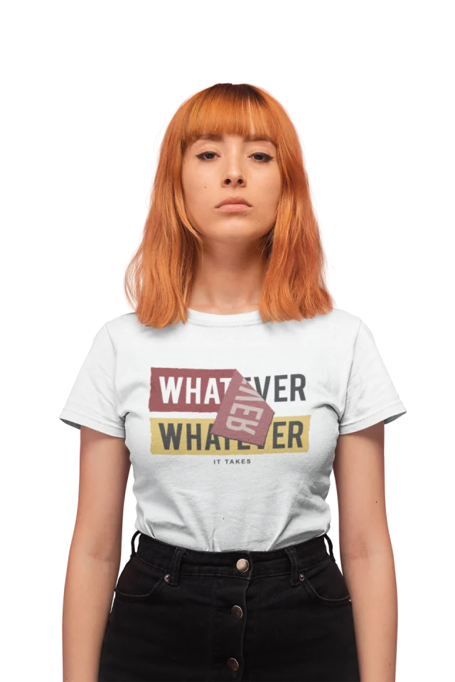 Whatever T shirt for Women label Slogan Fashion Sexy Summer