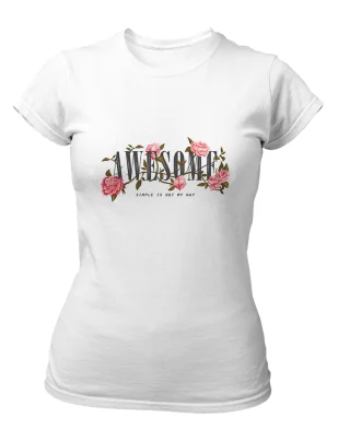 Awesome Tshirt for Women White Simple is not my WAY