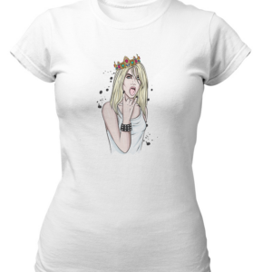 Bad Queen T Shirt for Women Sexy Gril Punk Rock Steet Style