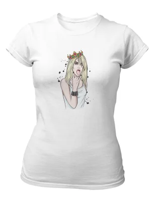 Bad Queen T Shirt for Women Sexy Gril Punk Rock Steet Style