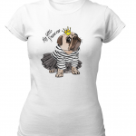My little Princess T shirt for Women Dog Pub French Bulldog Queen