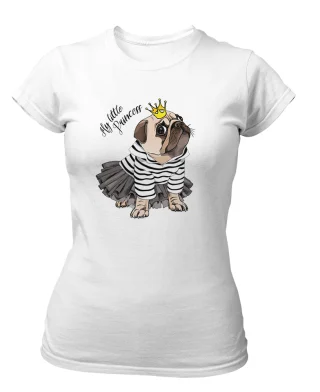 My little Princess T shirt for Women Dog Pub French Bulldog Queen