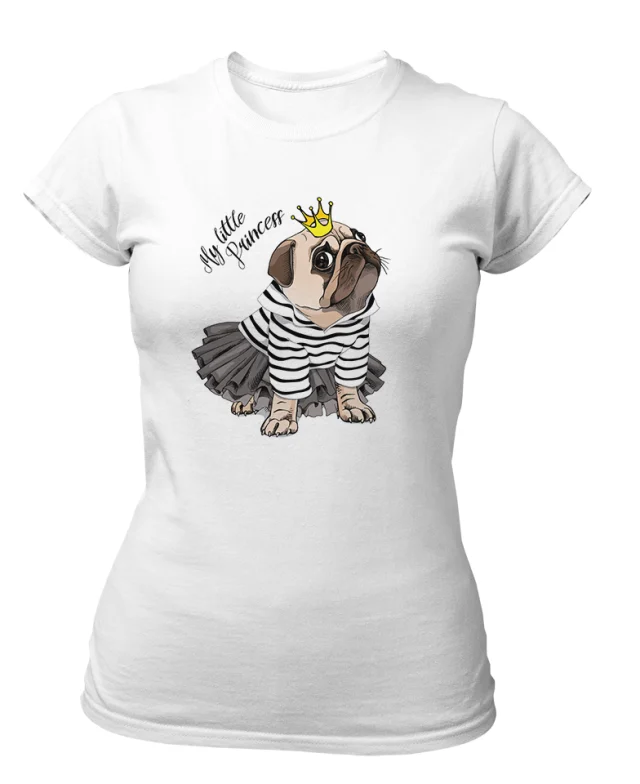 My little Princess T shirt for Women Dog Pub French Bulldog Queen