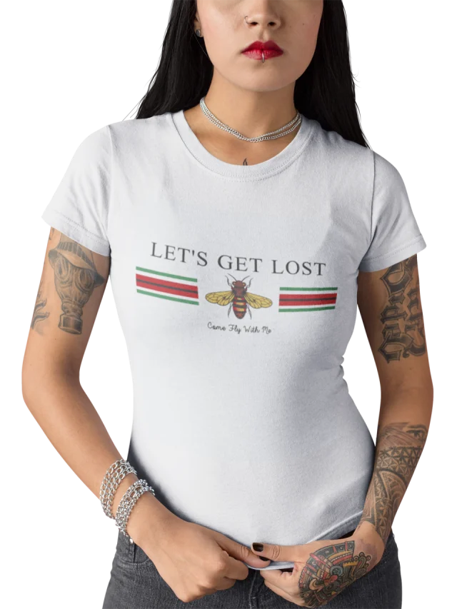 Let`s get Lost Women T shirt Come Fly with Me Summer 2020