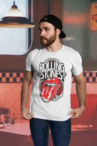 Roling Stones T Shirt Rock Lips — alternate view
