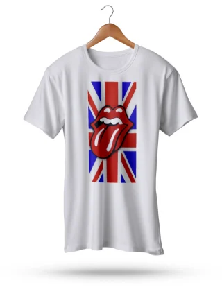 Roling Stones T Shirt Rock Flag UK