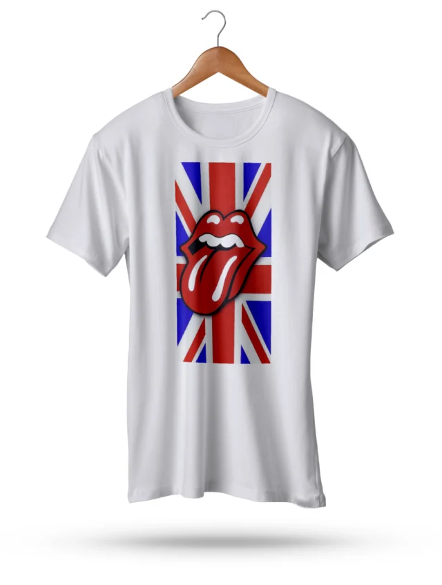 Roling Stones T Shirt Rock Flag UK