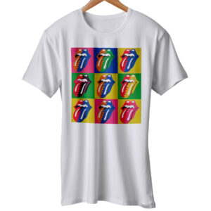 Colourfull Rolling Stones T Shirt Rock
