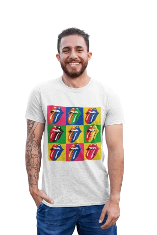 Colourfull Rolling Stones T Shirt Rock — alternate view
