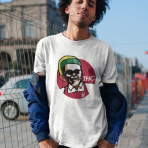 Thc KFC Tee Marijuana Weed Shirt T-Shirt Cannabis Funny Pot Stoner Mens Gift Molecule Leaf Medicine Legalize
