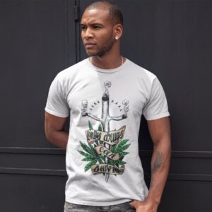 Classic Only Drugs Can Save Me T Shirt Cannabis THC Cbd Cross Green Love Peace S M L XL XXL
