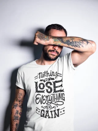 Gym T Shirt No Pain No gain Tee Nothing to Lose Training Boxing Fitness S M L XL XXL — alternate view