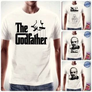 Godfather Shirt T-Shirt Movie Tee Men's New Corleone Black Classic Funny Brown James Mafia Soul Don Gangster Tony Adult Scarface