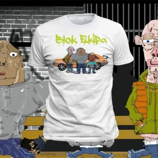 Blok Ekipa T Shirt Spejson Hoodies Squad Polish Fun Wojtas Walu Warsaw Gym Cartoon — alternate view