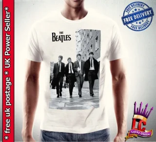 Beatles T-Shirt Shirt Vintage Tee Band Men's Mens Rock New Size Men Black Yellow Submarine Classic Let Music
