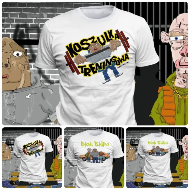 Blok Ekipa T Shirt Spejson Hoodies Squad Polish Fun Wojtas Walu Warsaw Gym Cartoon