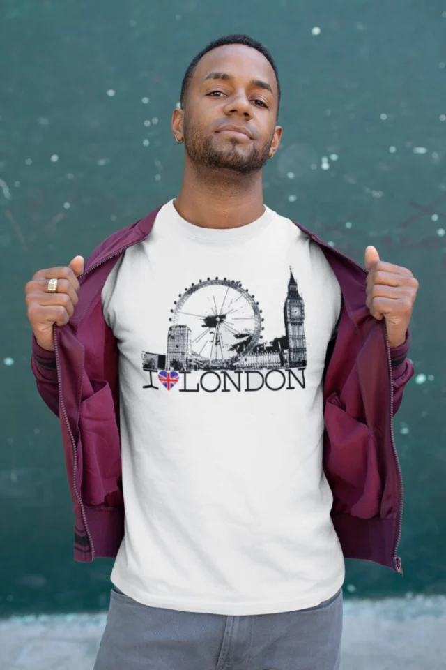 London Eye T Shirt White S M L XL 2XL