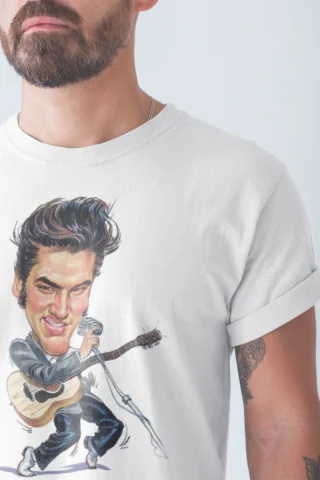 Elvis Shirt Unisex All T-Shirt Size Black Gift Men T- Christmas Vintage — alternate view