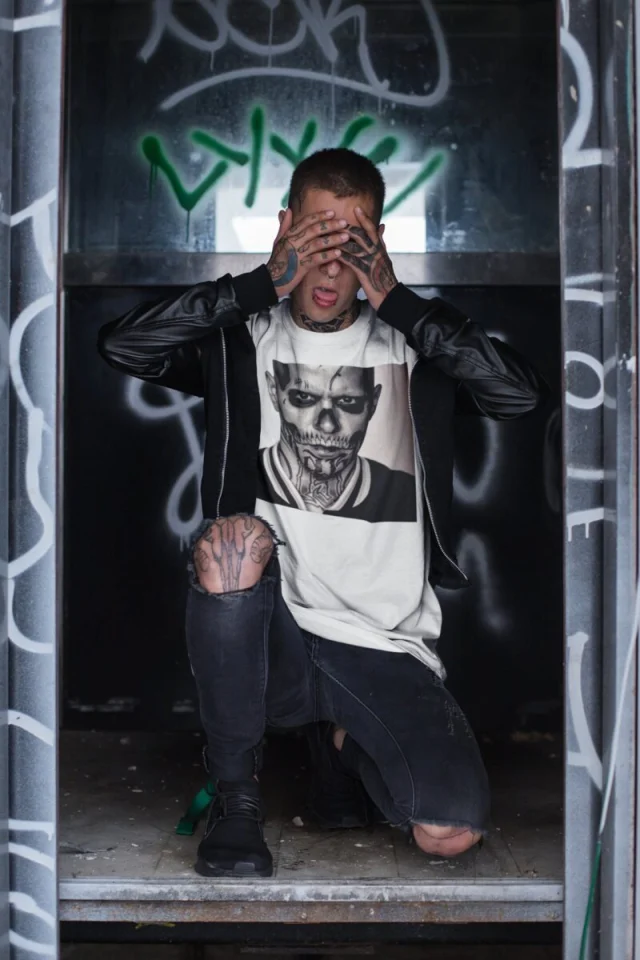 Zombie Tattoo T-Shirt Streetwear White S M L XL