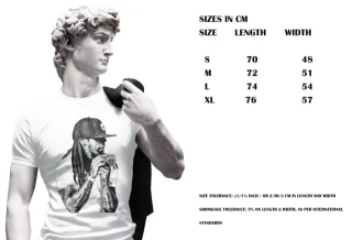Wayne Lil Shirt T-Shirt Black Size Mens Hip Hop New Xl Tshirt Cotton Money — alternate view
