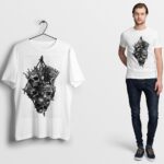Demon Skulls Mens T-Shirt gothic rock skull goth skeleton alternative biker Kings Monarchy