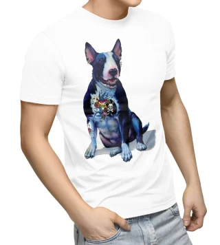 Pittbull T-Shirt Black Pitt Mens Bull Shirt Dog Graphic Big Judge Tattoo Guard — alternate view
