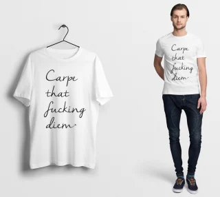 Carpe Diem Shirt, Inspiration Tshirt, Good Vibes T-shirt, Inspire Tee, Motivation Shirt, Enjoy Life Shirt, Seize the Day