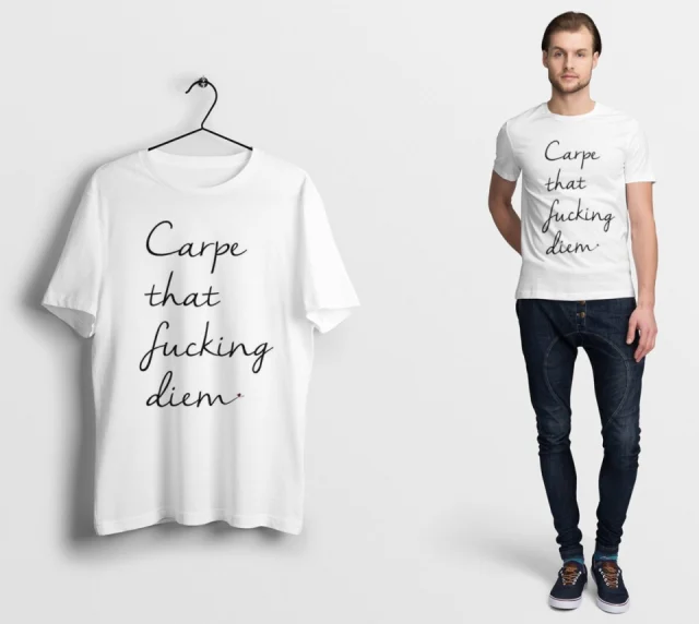 Carpe Diem Shirt, Inspiration Tshirt, Good Vibes T-shirt, Inspire Tee, Motivation Shirt, Enjoy Life Shirt, Seize the Day