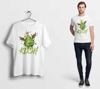Kush Angel Inhale Good Shit T-Shirt, Sarcastic Weed Shirt, Funny Weed Shirt, Weed-420 Shirt, Marijuana T-Shirt, Cannabis Leaf Shirt