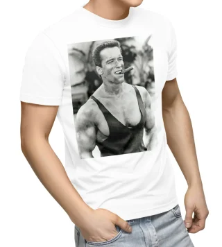 Arnold Schwarzenegger Vintage Shirt, Arnold Schwarzenegger T-Shirt, Christmas Shirt, Graphic Tees Vintage, 90s Graphic Tee, Gifts For Fans — alternate view