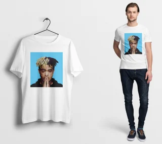 XXXTentacion Blue Portrait T-Shirt — alternate view
