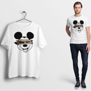 Mickey Mouse T Shirt Money Face Gift Cartoon Funny