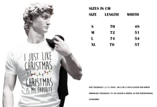 Slogan Christmas T Shirt Santa Gift Funny Men Xmas is my Favorite — alternate view