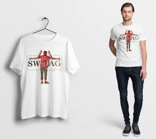 Swag T Shirt Gangsta balaclava Tee Street Fashion