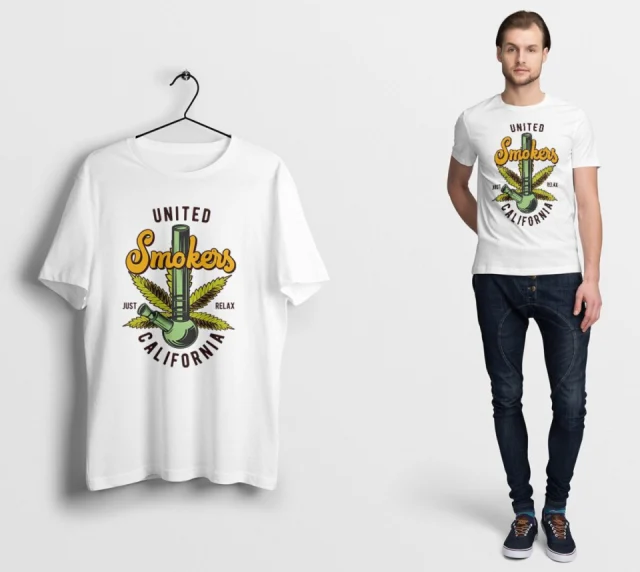 United Smokers Inhale Good Shit T-Shirt, Sarcastic Weed Shirt, Funny Weed Shirt, Weed-420 Shirt, Marijuana T-Shirt, Cannabis Leaf Shirt KK