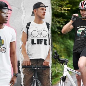 T Shirt White Black Rider of your Life Mountain Downhill Extreme Sport MTB DH