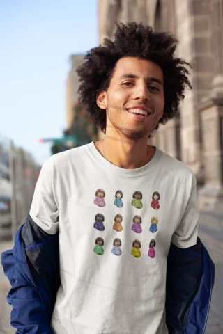 Drake Shirt Drake T Shirt Drake Merch DRAKE T-Shirt Print on Front White/Black — alternate view