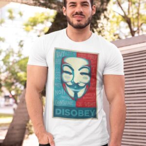 Anonymous Disobey T-Shirt. Free Shipping