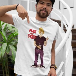 Vegeta Dragon T Shirt Super Streetwear Sayan Gym Fcuk System