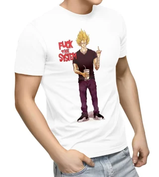 Vegeta Dragon T Shirt Super Streetwear Sayan Gym Fcuk System — alternate view