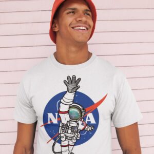 Nasa T-Shirt Space Shirt Logo Sleeve Mens Black Size Men's Graphic