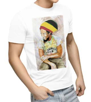 Bob Marley T-Shirt Mens Zion Shirt Vintage Tee Black Reggae Rasta One Love — alternate view