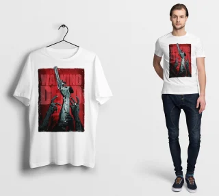 Walking Dead Shirt Mens T-Shirt Size Amc New Official Zombie Gamer Hororr